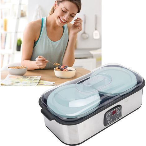 Yogurtiera da 2 litriMacchina automatica per yogurtControllo digitale della temperatura 0-48 oreGrande capacità (2 litri)Bottiglie incluse (2x)Spina europea 220VPer uso familiare e commercialeMultifun (1/4)