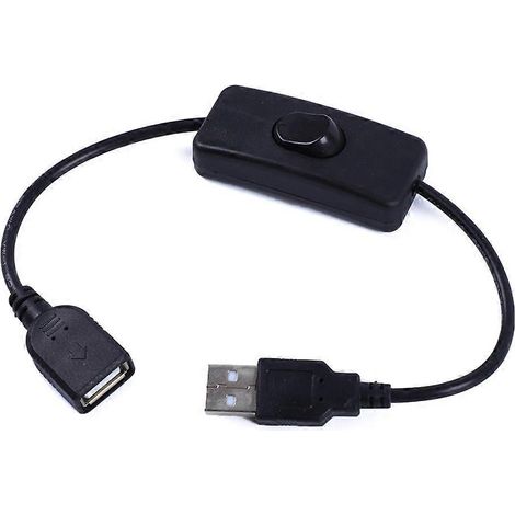 Câble USB de 30 cm avec Interrupteur Marche/Arrêt pour Lampe USB - Adaptateur de Commute (1/4)