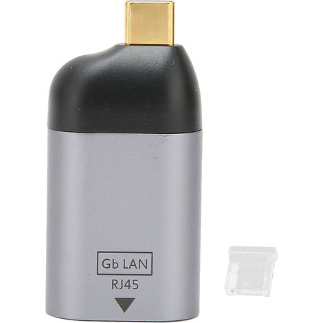 Adaptateur USB-C vers RJ45 Gigabit Ethernet LAN réseau pour MacBook PC smartphone (1/5)