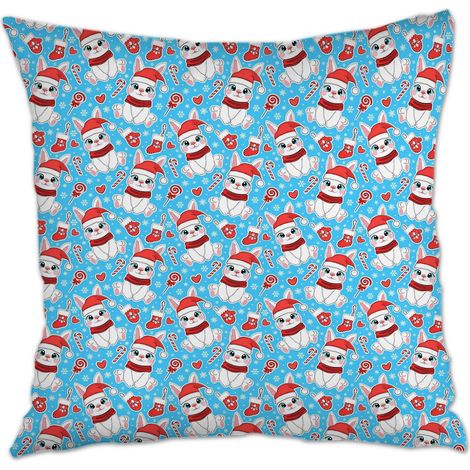 Housse de coussin 45x45 cm carrée résistant au lavage pour petit ami anniversaire anniversaire de naissance la saint-valentin noël (1/5)