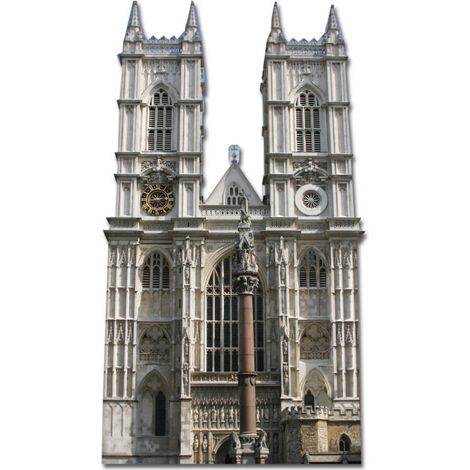 Figurine en carton l'abbaye de Westminster 175 cm