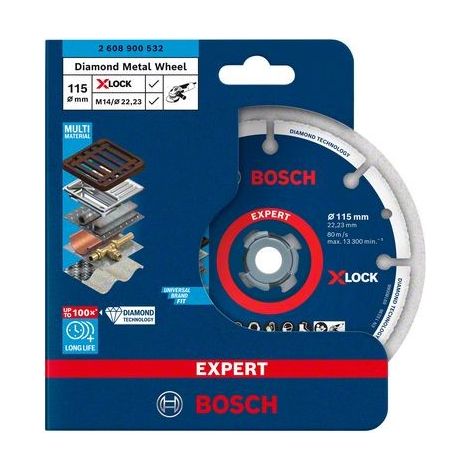 2608900532 - Mola per metallo diamantata X-LOCK 115x22,23 mm