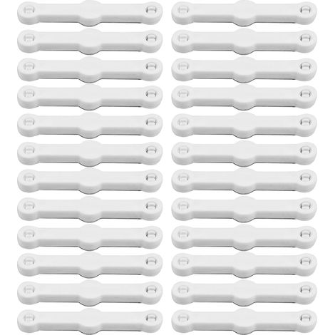 24 Pièces Moustiquaire Fenêtre Clip,Fixation pour fenêtre d'écran,Clip d'écran de Fenêtre,Pas perçage,pour Les Filets Anti-Insectes (1/5)