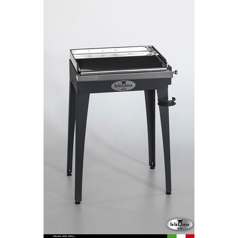 Grill 6.4 Inox Piastra liscia - Grigio antracite - Senza portapiatti - Senza paraschizzi - Senza kit mensola e ruote - barbecue, griglia, giardino, carne, a gas, acciaio made in Italy (1/3)