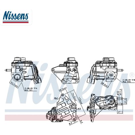 Vanne EGR Nissens 98348 AUDI 06F131503A 06F131503B
