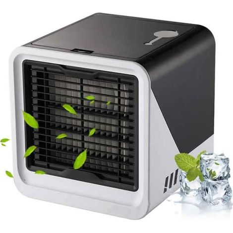 Tragbarer Luftkühler für Camping, Ventilator mit 3 Geschwindigkeitsstufen, Mini-Luftkühler, USB-betrieben. Praktischer Ventilator.
