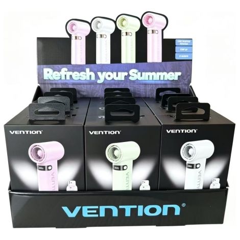 Pack 12 Ventiladores de Mano Vention PBE-PACK2/ 100 velocidades