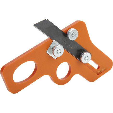Couteau à rogner pour le travail du bois, lame en acier allié de 6 mm, rabot à bords et coins, couteau à gratter pour bandes PVC, usage unique (1/5)