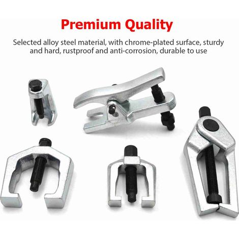 Kit d'outils pour l'extraction de rotules, séparateur de pièces automobiles en acier allié robuste, extracteur de bras Pitman pour l'entretien de la suspension avant automobile (1/5)