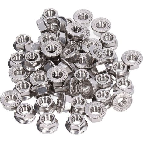 Kit d'accessoires de fixation en acier inoxydable 304, 50 pièces, écrou à bride, pour la fixation, MaintenanceM6 (1/5)