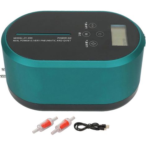 Hochleistungs-Aquarien-Luftpumpe, automatischer Start nach Stromausfall, leiser Betrieb für Aquarien und Fischbecken (1/5)