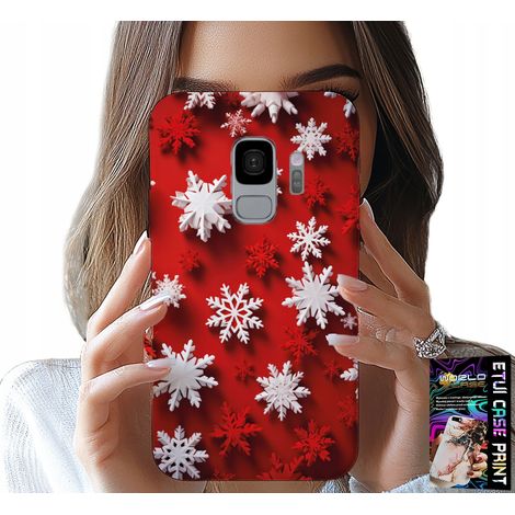 Custodia per Samsung Galaxy S9 - fiocchi di neve, neve, stelle, Natale (1/5)