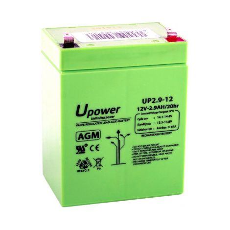 Batería U-Power AGM 12V 2.9Ah (1/2)