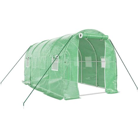 Maison Exclusive - Serra con Telaio in Acciaio Verde 8 m² 4x2x2 m