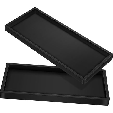 2pièces Plateau Décoratif pour Table Basse Lot de Plateaux de Rangement pour Salle de Bain pour Coiffeuse et Comptoir de Cuisine'-'- (1/5)