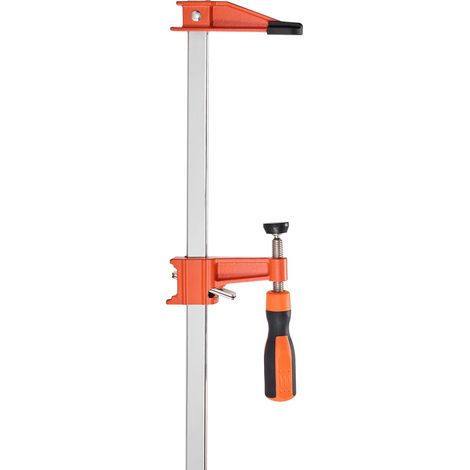 Mophorn Set di 2 morsetti a barra per lavorazione del legno, apertura di 60,96 cm, morsetti paralleli con capacità di carico fino a 272 kg, profondità di 63,5 mm, ideali per lavorazione dei metalli (1/5)