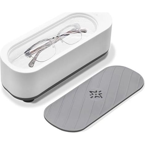 Nettoyeur Ultrasons lunettes Bijoux 360° Ultrasonic Cleaner, Appareil de Nettoyage à Ultrasons, Nettoyeur Sonique Automatique, Bac Ultrasons Portable mit pour Bijoux, Rasoirs, Bagues, Collier