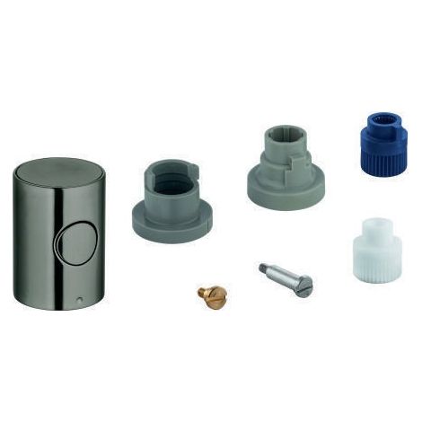 Grohe Metallgriff Mengengriff EcoButton ha graph gebürstet (1/3)