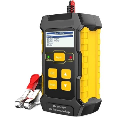 Rilevatore di batteria al litio per batteria al piombo per auto Caricabatterie restauratore 3 in 1 (1/5)