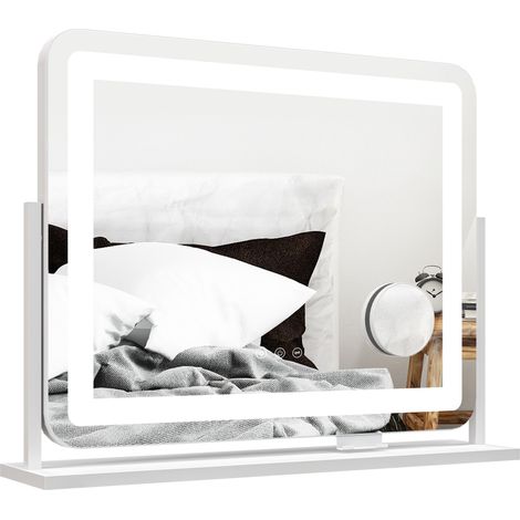 Tocador Giratorio écran 58x46 cm 3 modes éclairage écran tactile réglable blanc (1/5)