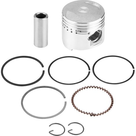 Suuonee 39mm Moto Piston Kit avec Anneaux de Piston Clips Broches Accessoires pour GY6 Horizontal Moteur Scooter Cyclomoteur Moto (1/5)
