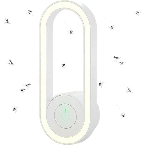 Veilleuse anti-insectes d'intérieur - Lampe anti-insectes à ultrasons - Répulsif anti-moustiques électronique (1/5)