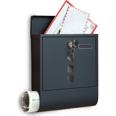 Cassetta Postale In Acciaio Inox Con Serratura E Scomparto Giornali (1/5)