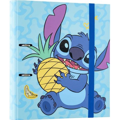 Carpeta Disney Stitch tamaño A4 de la colección Tropical (2 anillas, banda elástica) (1/5)