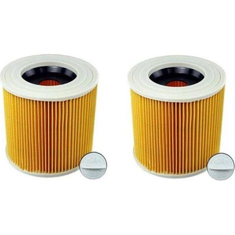 Lot de 2 filtres pour aspirateur Karcher série A, élément filtrant A2004/A2204, élément filtrant HEPA, sac à poussière (1/4)