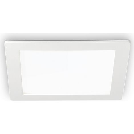 Faretto Incasso Quadrato Moderno Groove Alluminio Bianco Led 30W 3000K (1/4)