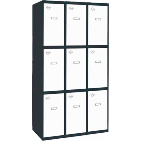 Taquilla 1800x900x500 SIMONLOCKER PROFESIONAL 3 PUERTA 3/9 300 (900)AN/BL marca SIMONRACK