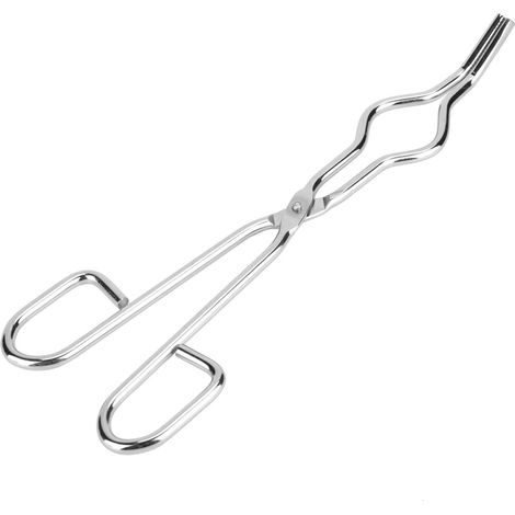 Beyamis Pince à creuset en acier inoxydable avec porte-bécher et rivet de qualité aéronautique (250 mm / 9,84 po) (1/5)