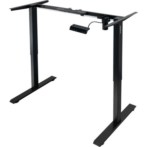 Furvero elektrisch höhenverstellbares Schreibtischgestell, 1 Motor (max. Tischplatte 120–140 x 60–70 cm), schwarz N