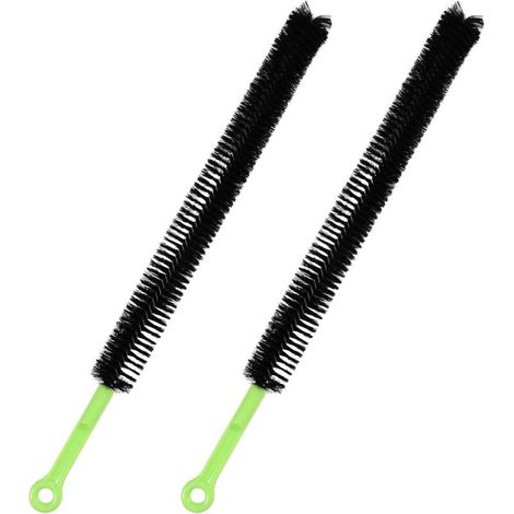 2pcs Brosses de Vidange, Nettoyeur de Canalisations d'Évier de Salle de Bain Nylon Acier Inoxydable Nettoyeurs de Tuyaux Longs Brosse de Nettoyage d'Évier de 43,5cm (1/5)