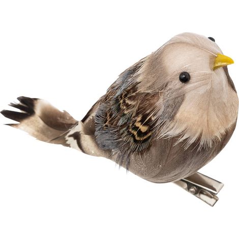 Baumschmuck Vogel Feder braun 12cm - Atmosphera créateur d'intérieur