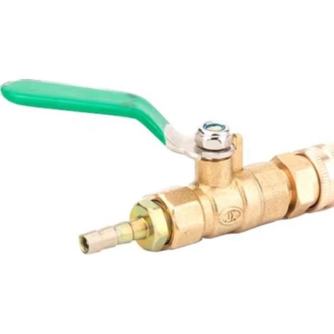 1 colour: gold material: copper set of 1 piece ball valve for automatic transmission fluid filling connector. (1/5)