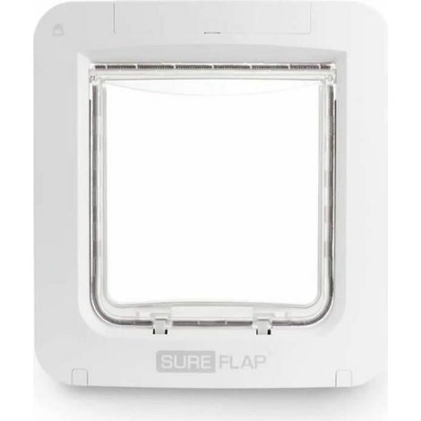 SUREFLAP Grande portina elettronica con microchip Connect - Bianco - Per gatti e cani