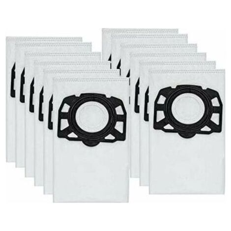 Sac pour aspirateur,12 sacs d'aspirateur KFI 357 pour Kärcher KWD1, KWD2, KWD3,WD2 Plus, WD3,SE 4001, SE 4002, 2.863-006.0 (1/4)