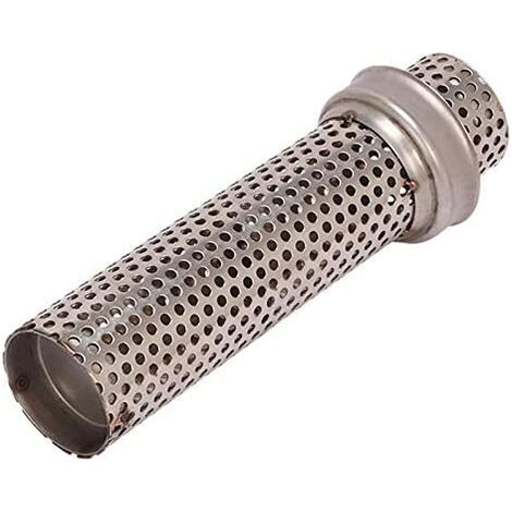Silencieux Moto - 51 mm - Acier Inoxydable - Universel - 150 x 38 x 50,8 mm - Argent - 1 Pièce (1/4)