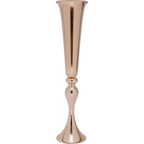 Vase, Design Élégant, Matériau Durable, Or Rose (1/2)