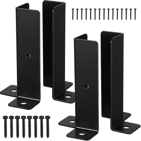 4 supports de poteaux pour terrasse, clôture, garde-corps de porche (1/3)