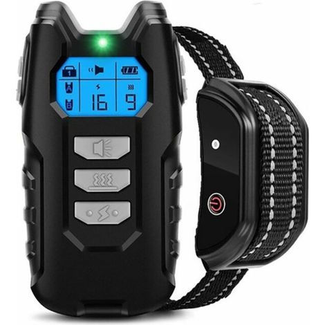 gris Collier de Dressage pour Chiens, Portée de 600 Mètres et Verrouillage de Sécurité du Clavier, Collier Électrique avec Modes Son, Vibration et Choc, Résistant à l'eau IP67 et Rechargeable (1/5)