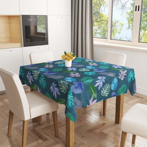 Telo cerato ovale 140x240cm Tuvalu Pavone su appendiabiti - Access Deco