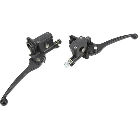 Paar Brems- und Kupplungs-Hauptzylinderhebel, 22 mm/0,87 Zoll, schwarz, kompatibel mit GY6 50cc 110cc 125cc 150cc 250cc Rollern (1/5)