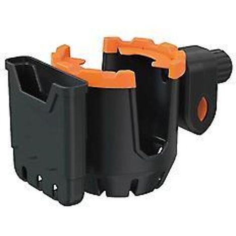 Porte-bouteille multifonctionnel 2 en 1 pour vélo, support pour téléphone, porte-gobelet universel pour poussette (orange) (1/4)