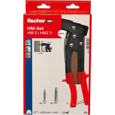 Kit composé d'une Pince et de 40 Chevilles métalliques pour Corps Creux HM (1/4)