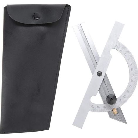 Rapporteur angle réglable acier carbone – 100x150mm – outil mesure (1/5)