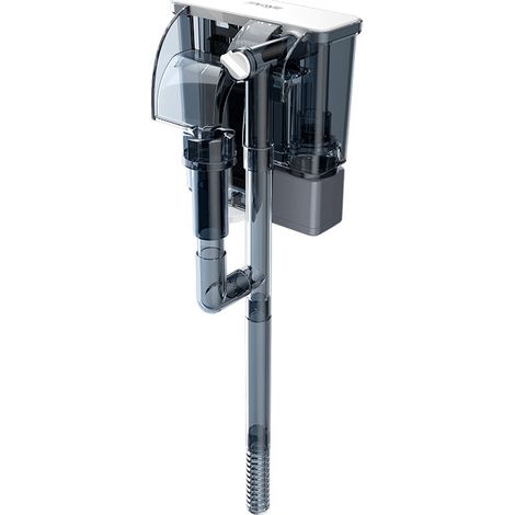 5-Gallonen-Aquarienfilter mit Oberflächenabscheider, kleiner, leiser Aquarienfilter, Bio-Baumwollfilter, einstellbarer Wasserdurchfluss, Wasserfalldesign zur Sauerstoffanreicherung, Filterex