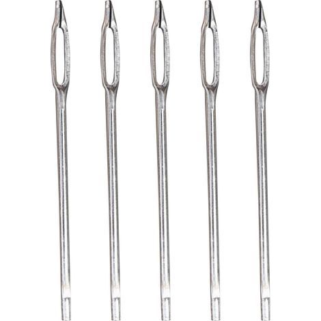 Kit de réparation de bouchon de pneu, kit de bouchon de pneu de voiture,Paquet de 5 aiguilles à œil fendu de remplacement Outil de réparation de pneus, Kit de réparation de pneus robuste, poin (1/5)