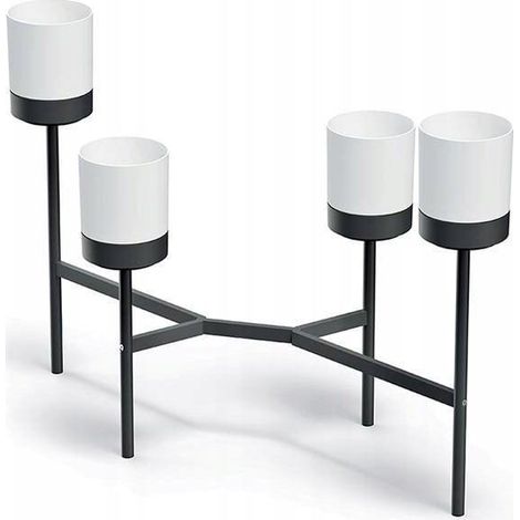 Prosperplast Supporto Piante Moderno Bianco Design Minimalista